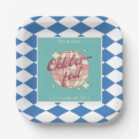 Oktoberfest Octoberfest Party table decor Plate