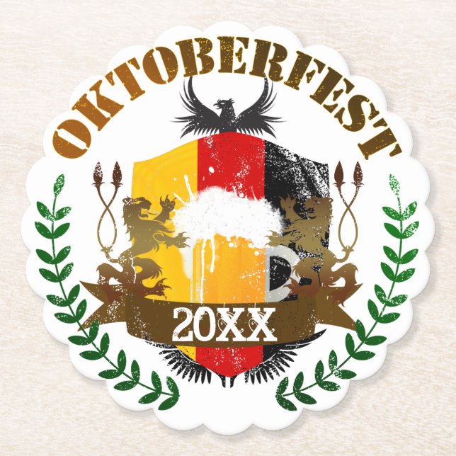 Oktoberfest Paper Coaster (Front)