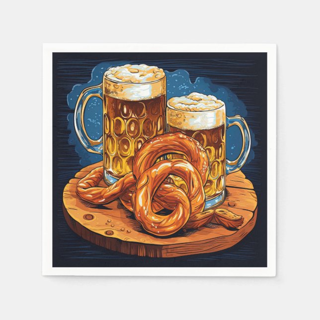 Oktoberfest Paper Napkins  (Front)