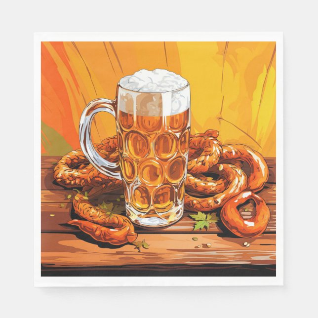 Oktoberfest Paper Napkins  (Front)