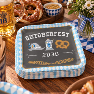 Oktoberfest Paper Plates - German Beer Party