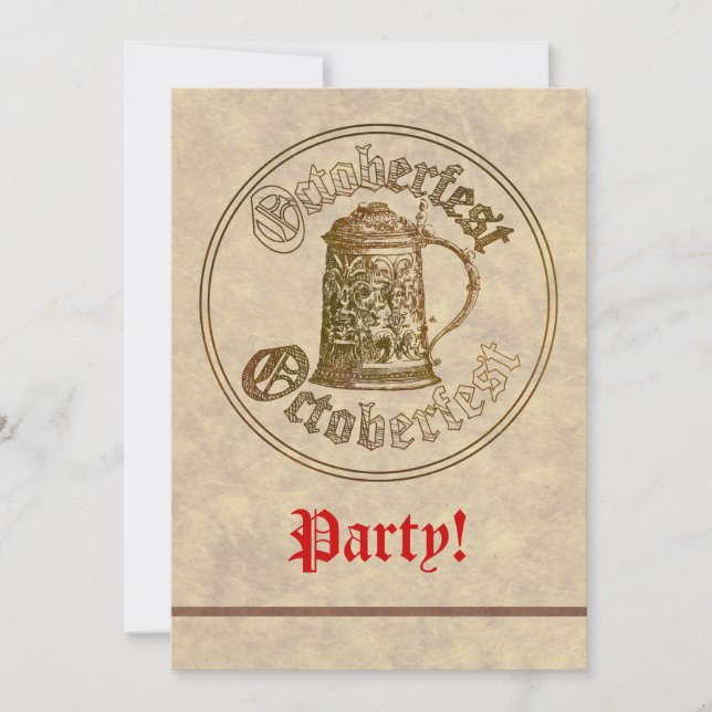 Oktoberfest Party Invitation (Front)