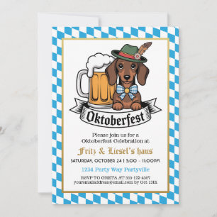 Oktoberfest Party Invitation Festival de la bière