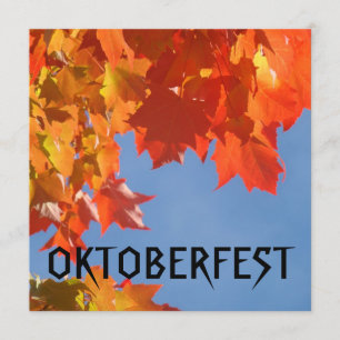 OKTOBERFEST party time Invitations Cards Autumn
