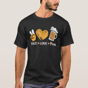 Oktoberfest Peace Love Prost German Bavarian Fest T-Shirt