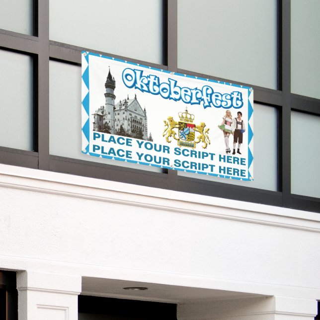 Oktoberfest Personalized  Banner (Outside Building)