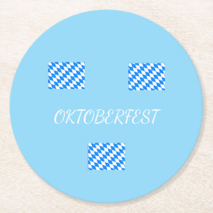 Oktoberfest Round Paper Coaster