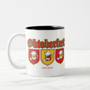 Oktoberfest-Shield---Beers Two-Tone Coffee Mug