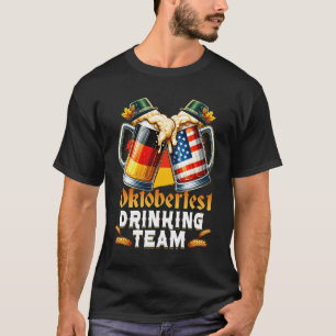 Oktoberfest Squad Drinking Team Beer German Americ T-Shirt