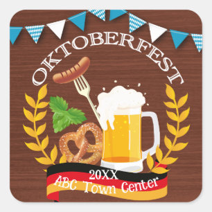 Oktoberfest Square Sticker
