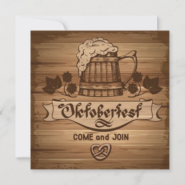 Oktoberfest viennent nous joignent invitation (Devant)
