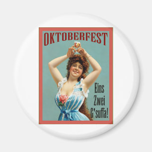 Oktoberfest ~ Vintage Bavarian Advertising Poster Magnet
