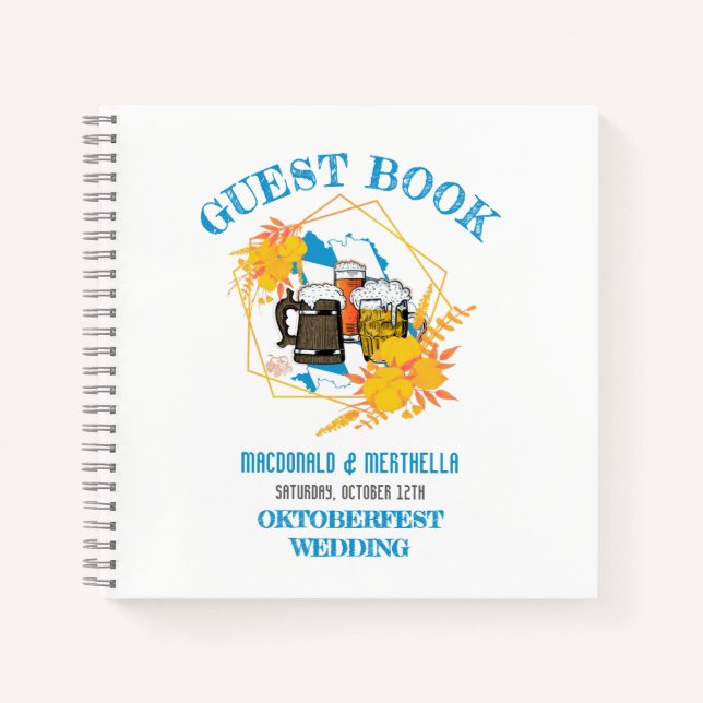 OKTOBERFEST Wedding Guest Notebook (Front)