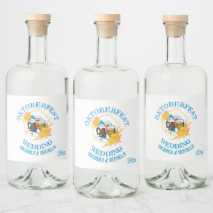 OKTOBERFEST Wedding  Liquor Bottle Label