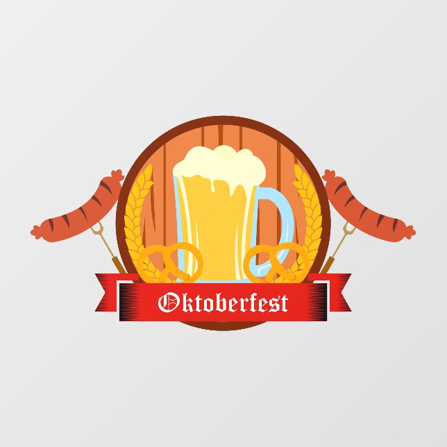 Oktoberfest Window Cling (Sheet)
