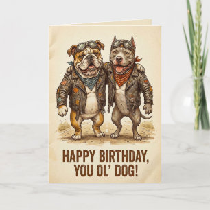 Ol' Dog Birthday Card