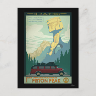 Ol' Jammer Tours Illustration Postcard