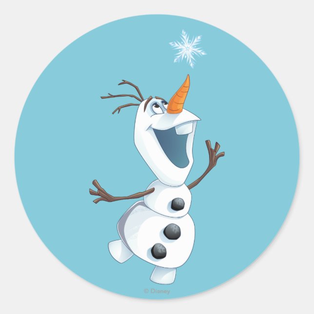 Olaf | Blizzard Buddy Classic Round Sticker (Front)