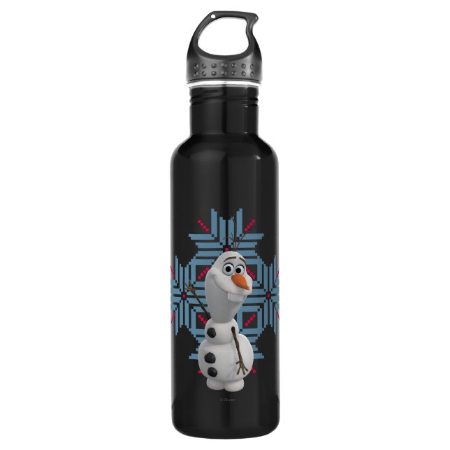 Olaf | Blue Snowflake 710 Ml Water Bottle (Front)