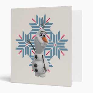 Olaf Blue Snowflake Binder