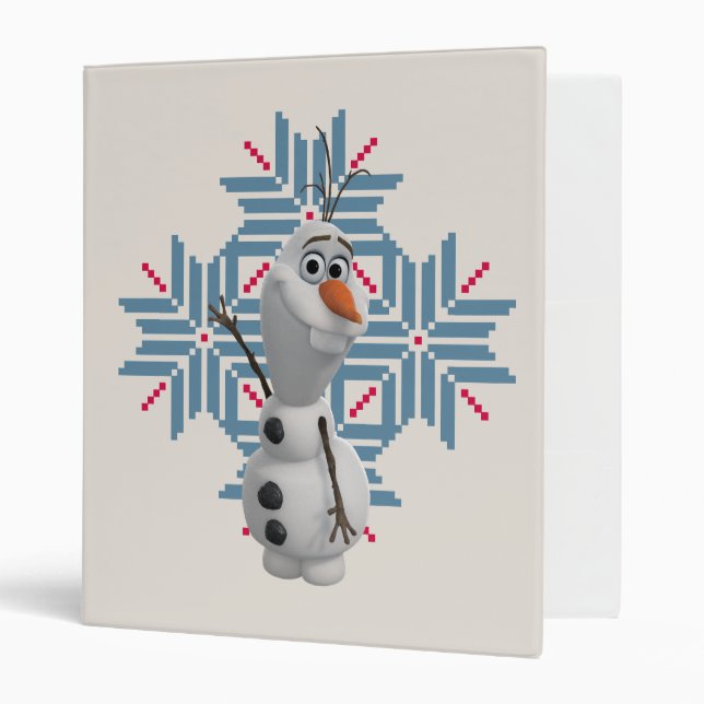 Olaf | Blue Snowflake Binder (Front/Inside)