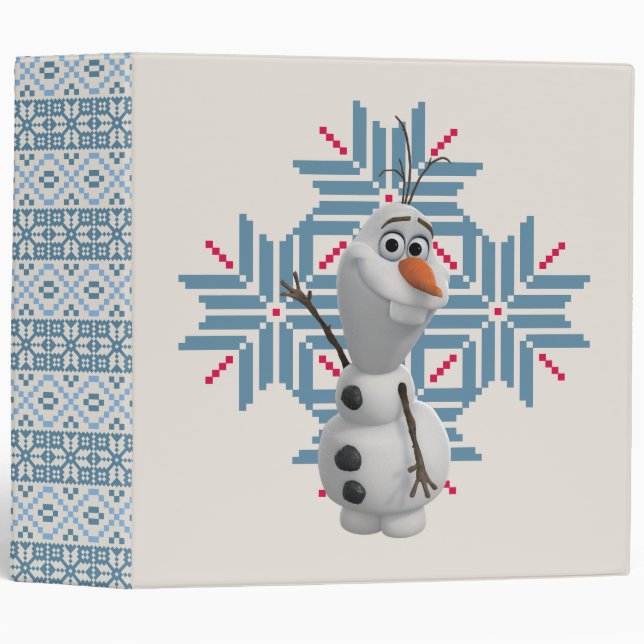 Olaf | Blue Snowflake Binder (Front/Spine)