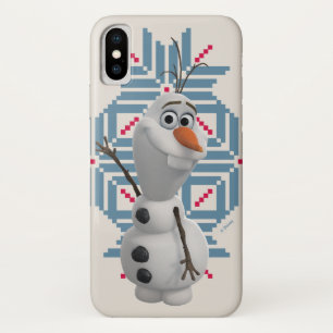 Olaf   Blue Snowflake iPhone X Case