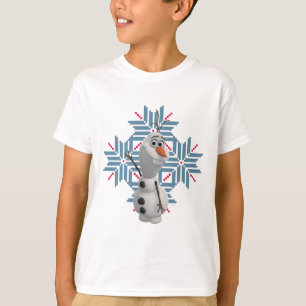 Olaf   Blue Snowflake T-Shirt