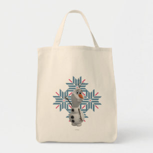 Olaf   Blue Snowflake Tote Bag
