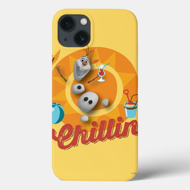 Olaf | Chillin' in Orange Circle Case-Mate iPhone Case (Back)