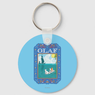 Olaf   Floating in the Water Keychain