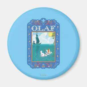 Olaf   Floating in the Water Magnet