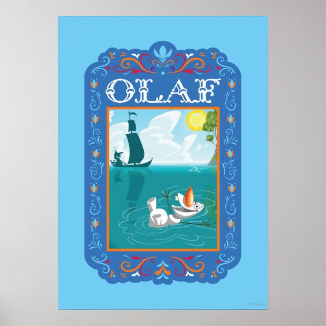 Olaf | Floating in the Water Poster (Front)