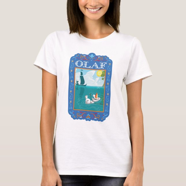 Olaf | Floating in the Water T-Shirt (Front)