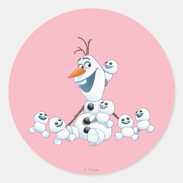 Olaf | Gift of Love Classic Round Sticker (Front)