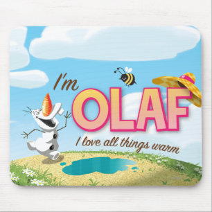 Olaf   I Love All Things Warm Mouse Pad
