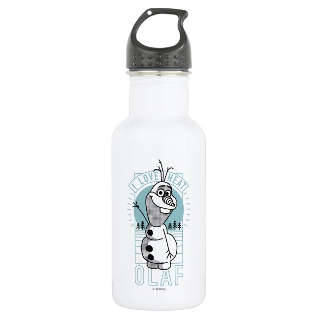 Olaf | I Love Heat 532 Ml Water Bottle (Front)