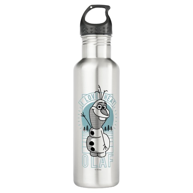 Olaf | I Love Heat 710 Ml Water Bottle (Front)