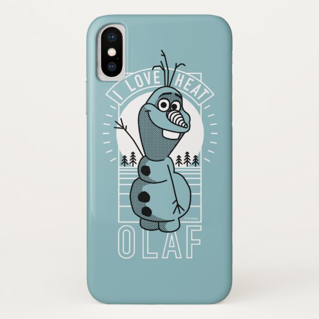 Olaf | I Love Heat Case-Mate iPhone Case (Back)