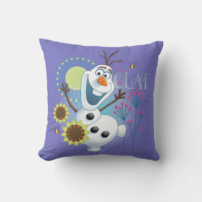 Olaf | It's a Perfect Day Throw Pillow (Front)