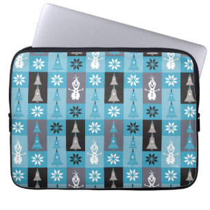 Olaf   Let the Holiday's Begin Pattern Laptop Sleeve