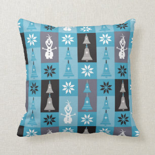 Olaf   Let the Holiday's Begin Pattern Throw Pillow