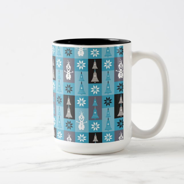 Olaf | Let the Holiday's Begin Pattern Two-Tone Coffee Mug (Right)