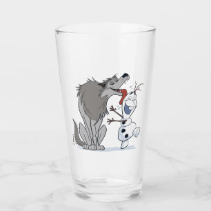 Olaf Licked By Wolf Glass