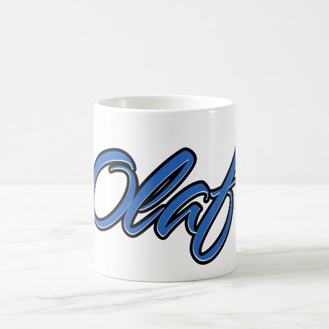 Olaf prénom Blue Tasse Tasse Café (Centre)