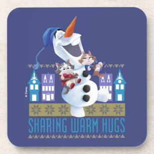 Olaf   Sharing Warm Hugs Coaster