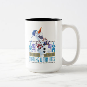 Olaf   Sharing Warm Hugs Two-Tone Coffee Mug