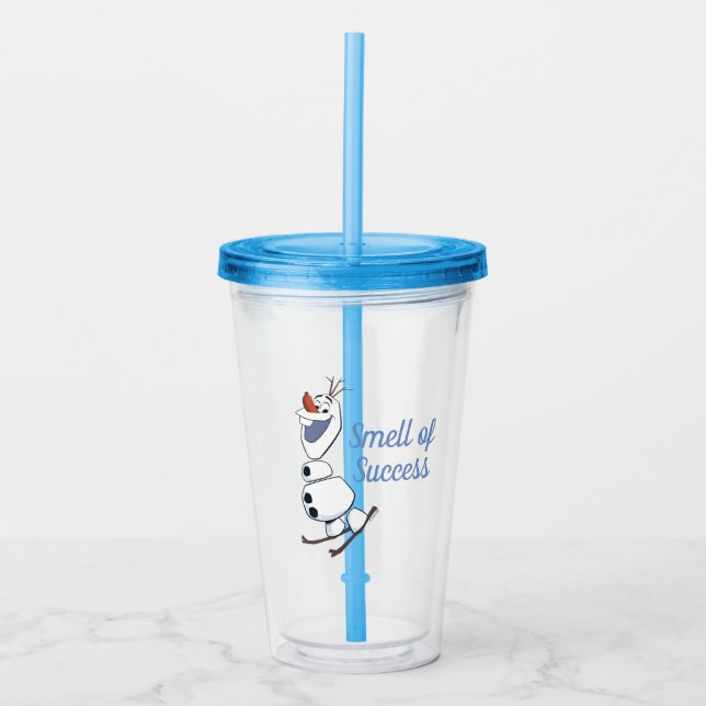 Olaf Skiing Acrylic Tumbler (Front)