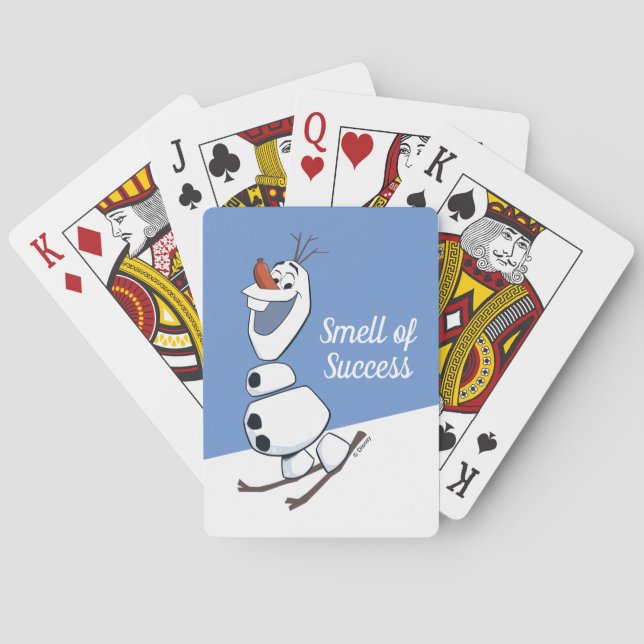 Olaf Skiing Playing Cards (Back)