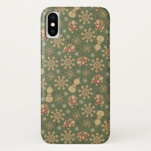Olaf    Snowflakes and Magic Pattern iPhone X Case